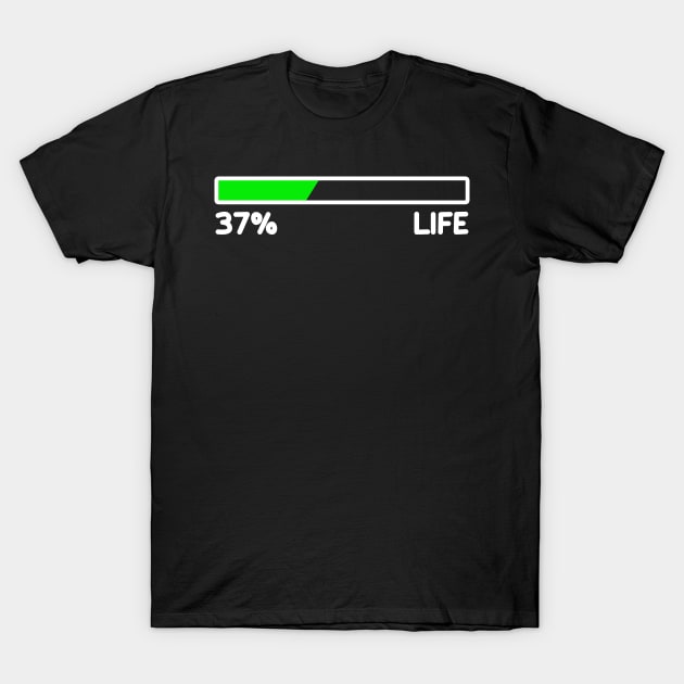 Battery 37% Life T-Shirt by MommyTee